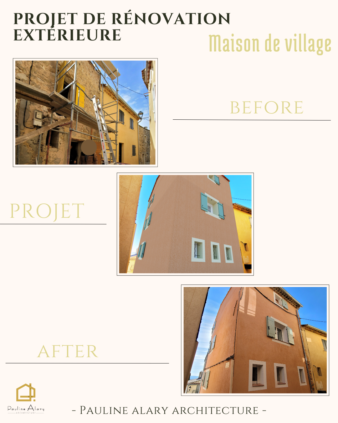 rénovation complete d'un batiment exterieur et interieur a Aix-en-Provence