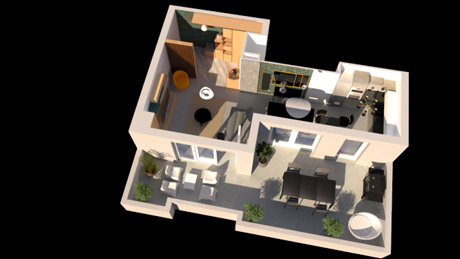 Décoration d'un appartement au style moderne à Aix-en-Provence