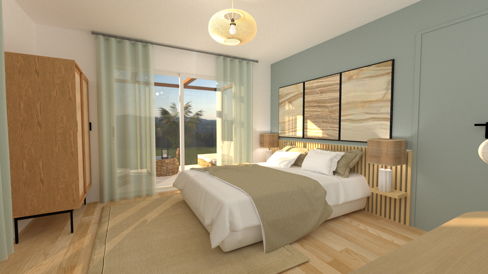 chambre parentale zen bouches du rhone