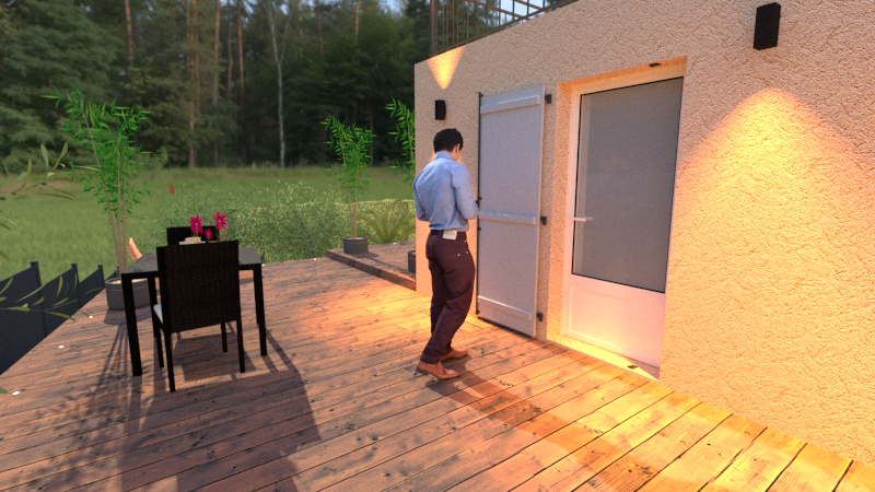 création d'une terrasse bois à trets