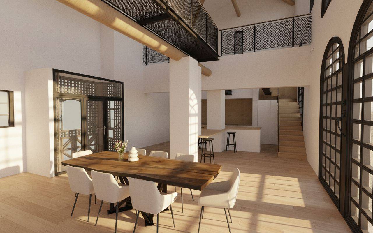 intérieur hauteur plafond haut de gamme aix-en-provence passerelle 