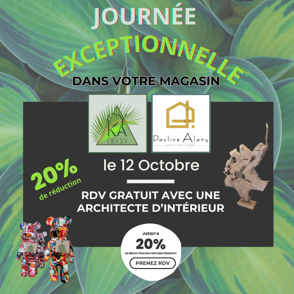 cyka deco evenement exceptionnel conseils deco gratuits le 12 octobre