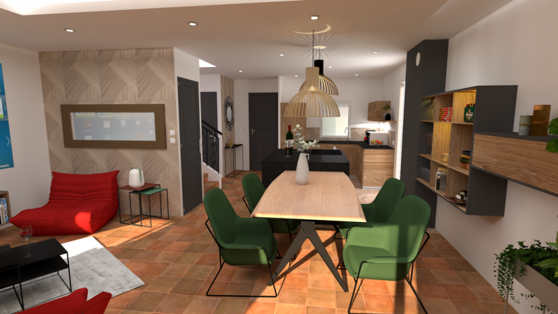 Salle à manger Aix-en-Provence contemporaine