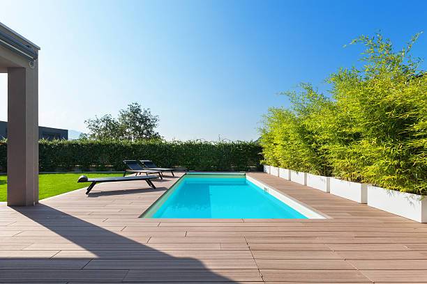 Piscine moderne luxe et aménagement extérieur Aix-en-Provence